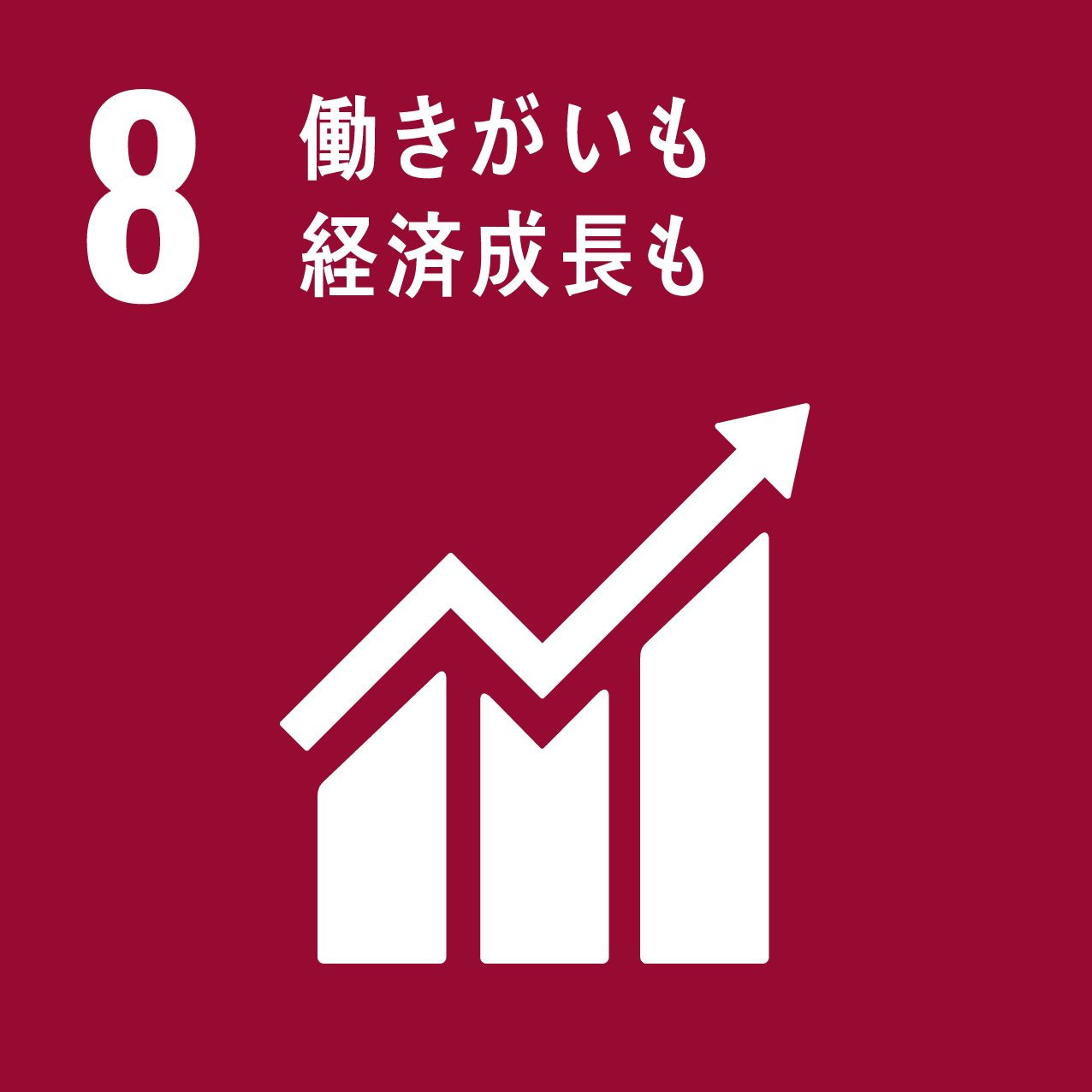 SDGs目標8：働きがいも 経済成長も