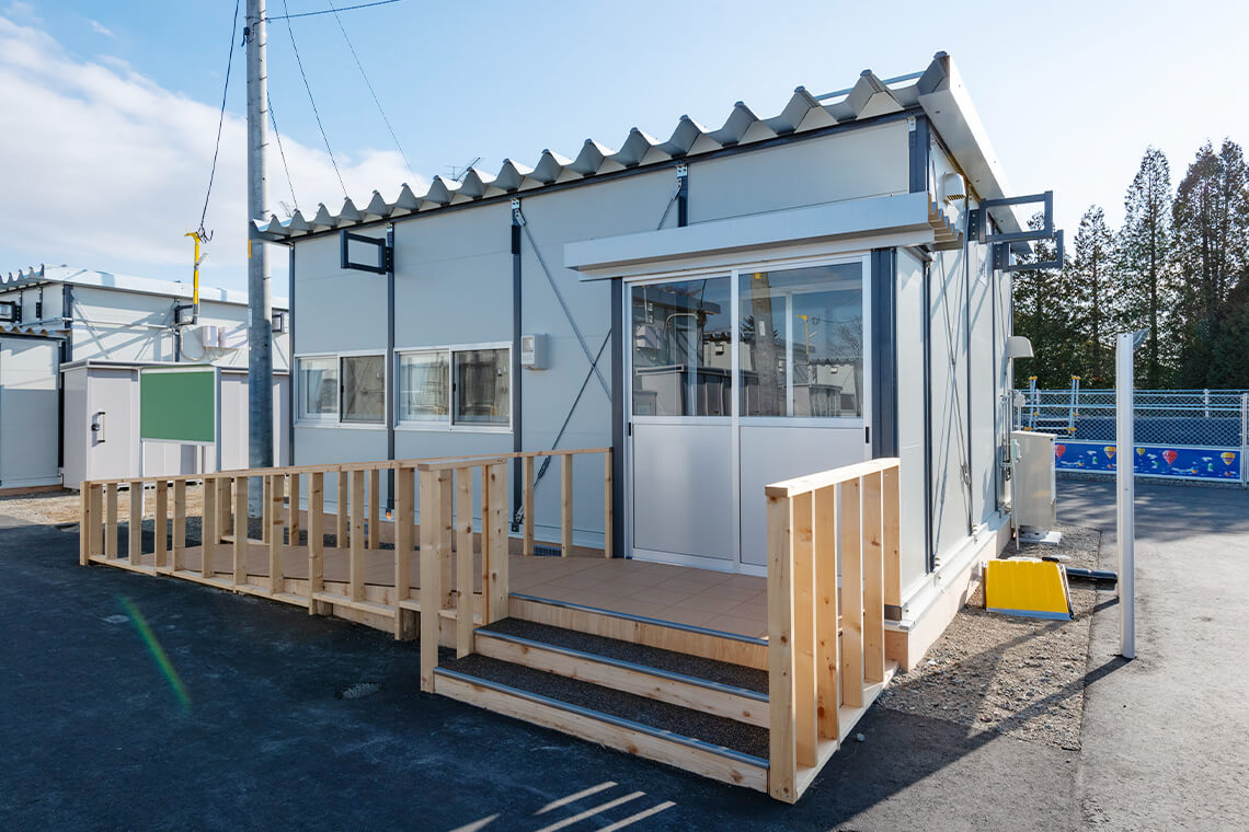 北海道の仮設住宅例