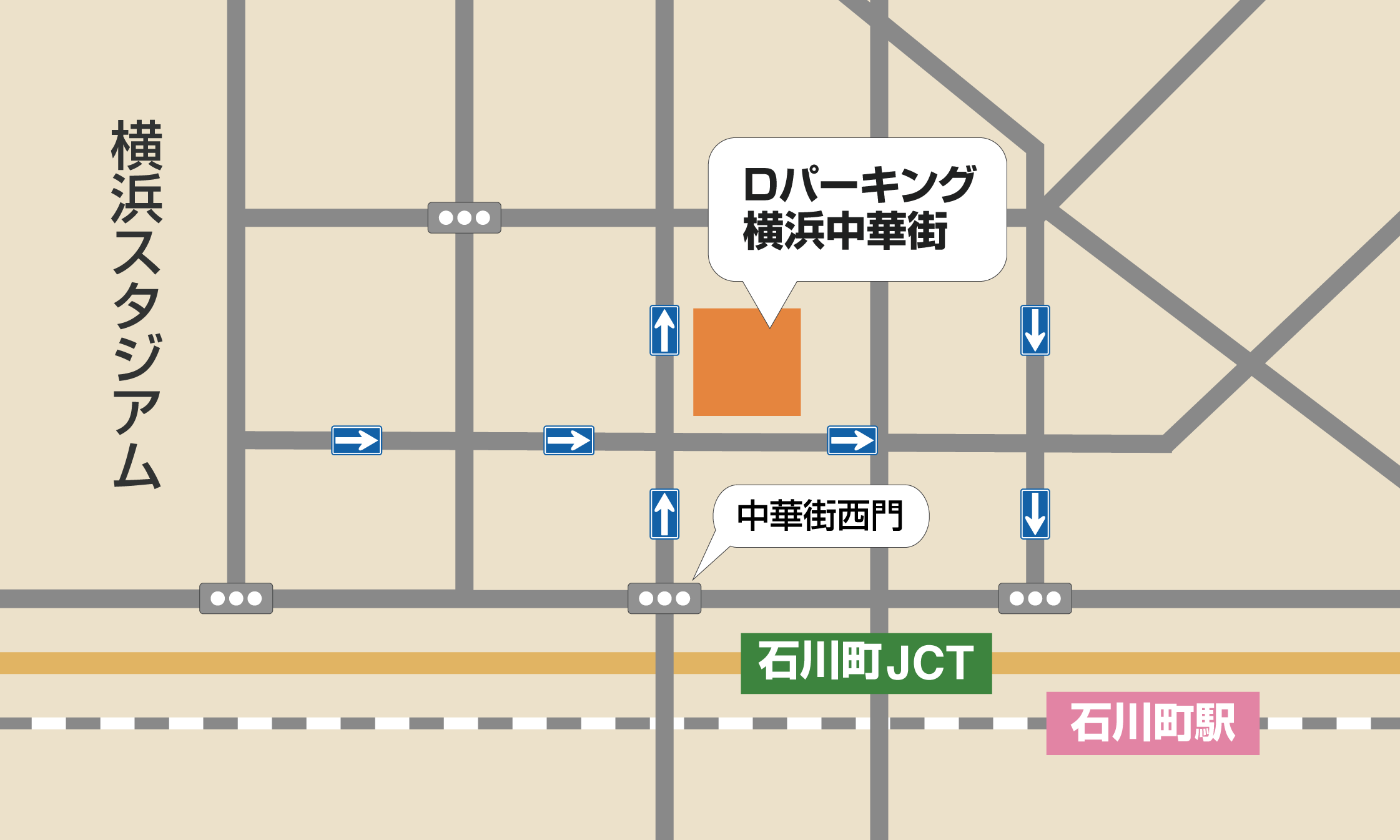 D-Parking中華街MAP
